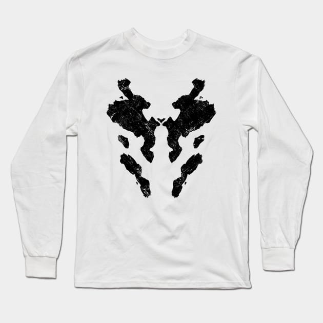 Rorschach Watchmen Vintage Long Sleeve T-Shirt by Coccomedian